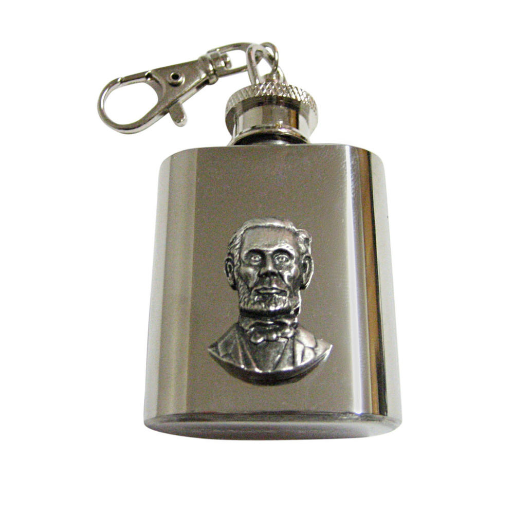 Abraham Lincoln Keychain Flask
